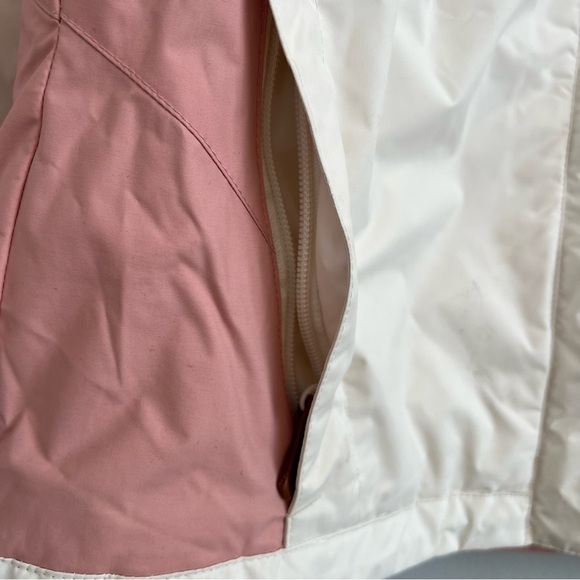 COLUMBIA CONVERTS Sportwear White Pink Zip Up Jacket Women's Size M Waterproof - Picture 3 of 16